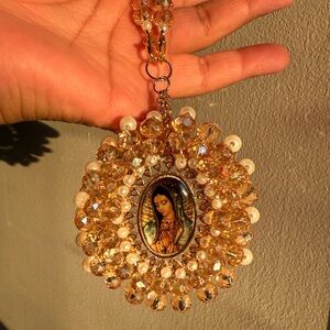 Elegant Gold Pendant for car